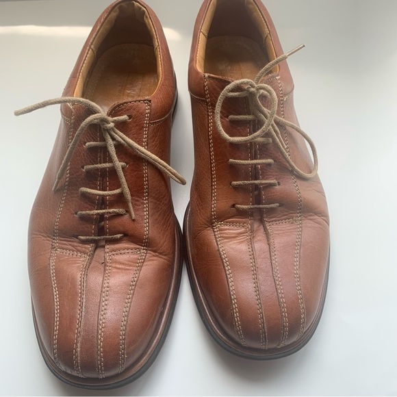 Sandro Moscoloni Men’s Light Brown Comfort Walk Leather Oxford Made In Brazil - Picture 4 of 11